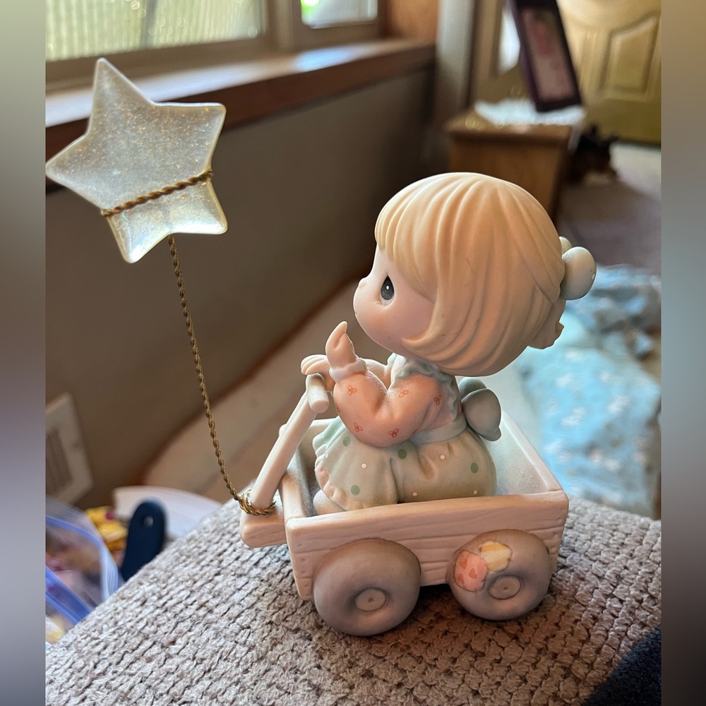 Gothic Cuties Handpainted Upcycled “As You Wish” Precious Moments Girl - Picture 7 of 7